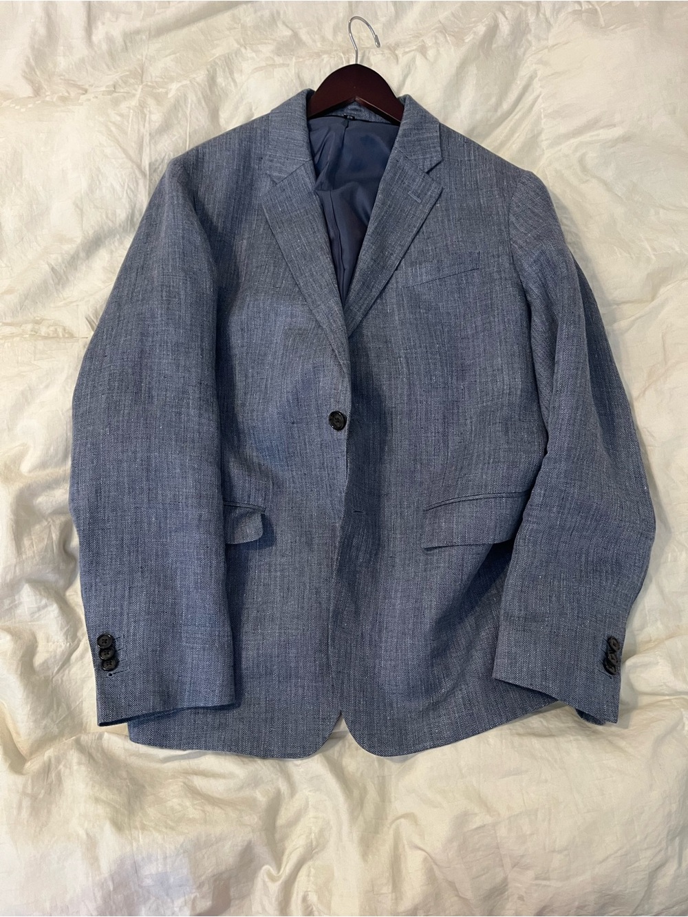Banana Republic Blue Linen Sportcoat — 42R